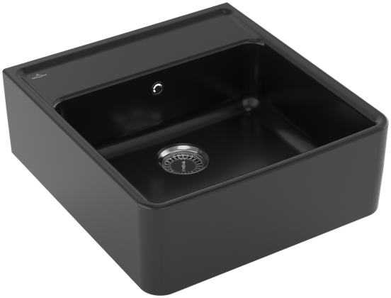 EVIER TRADITION 1B 0E 595X630 PUR BLACK
