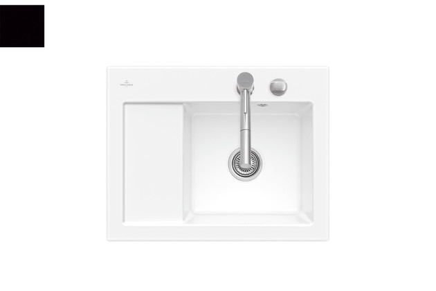 EVIER 45 COMPACT 1B1E G CHROMI