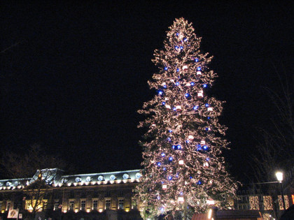 Le sapin de noël place Kléber