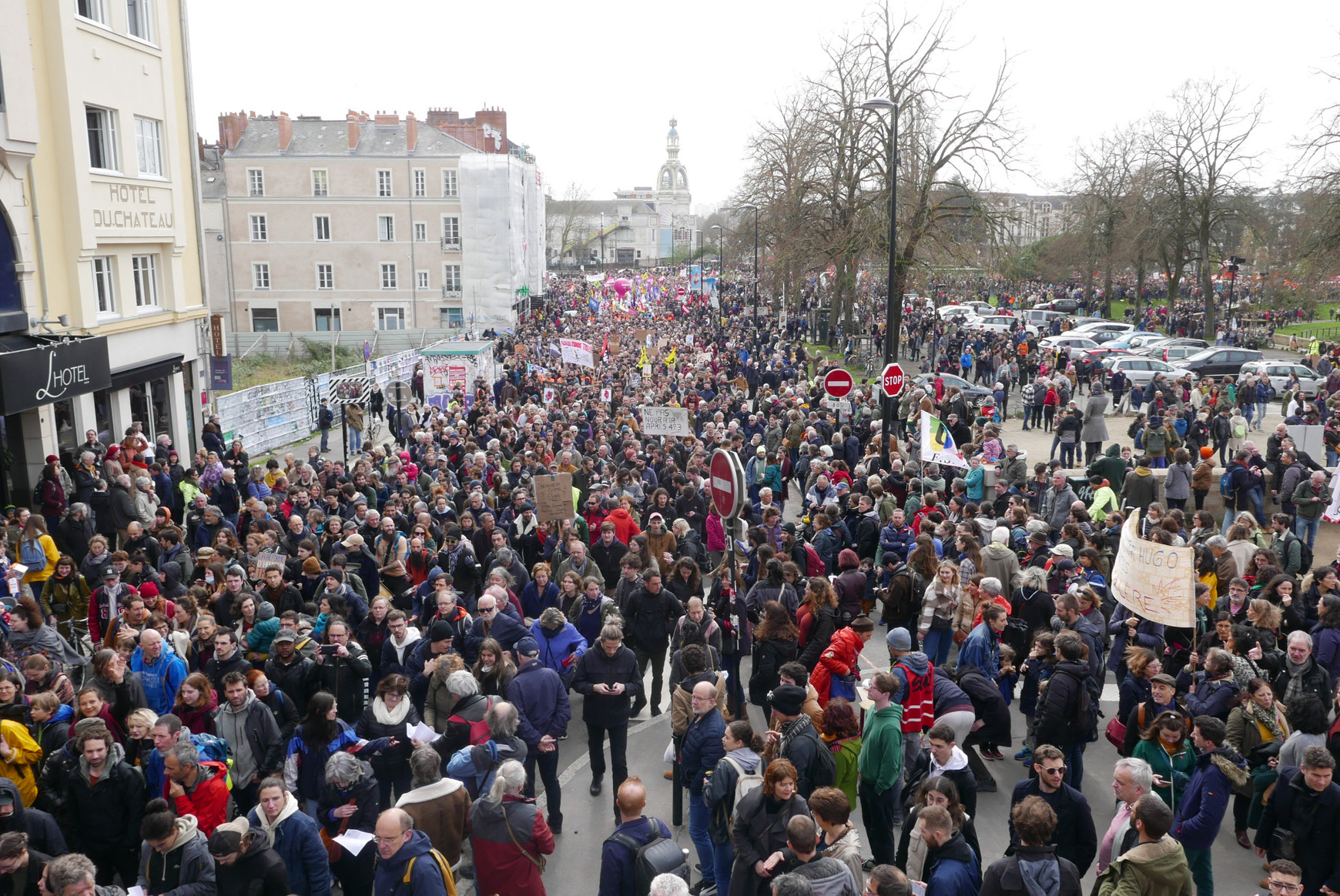 © Vincent Le Pape Forte mobilisation contre la réforme des retraites après l'allocution du président de la République