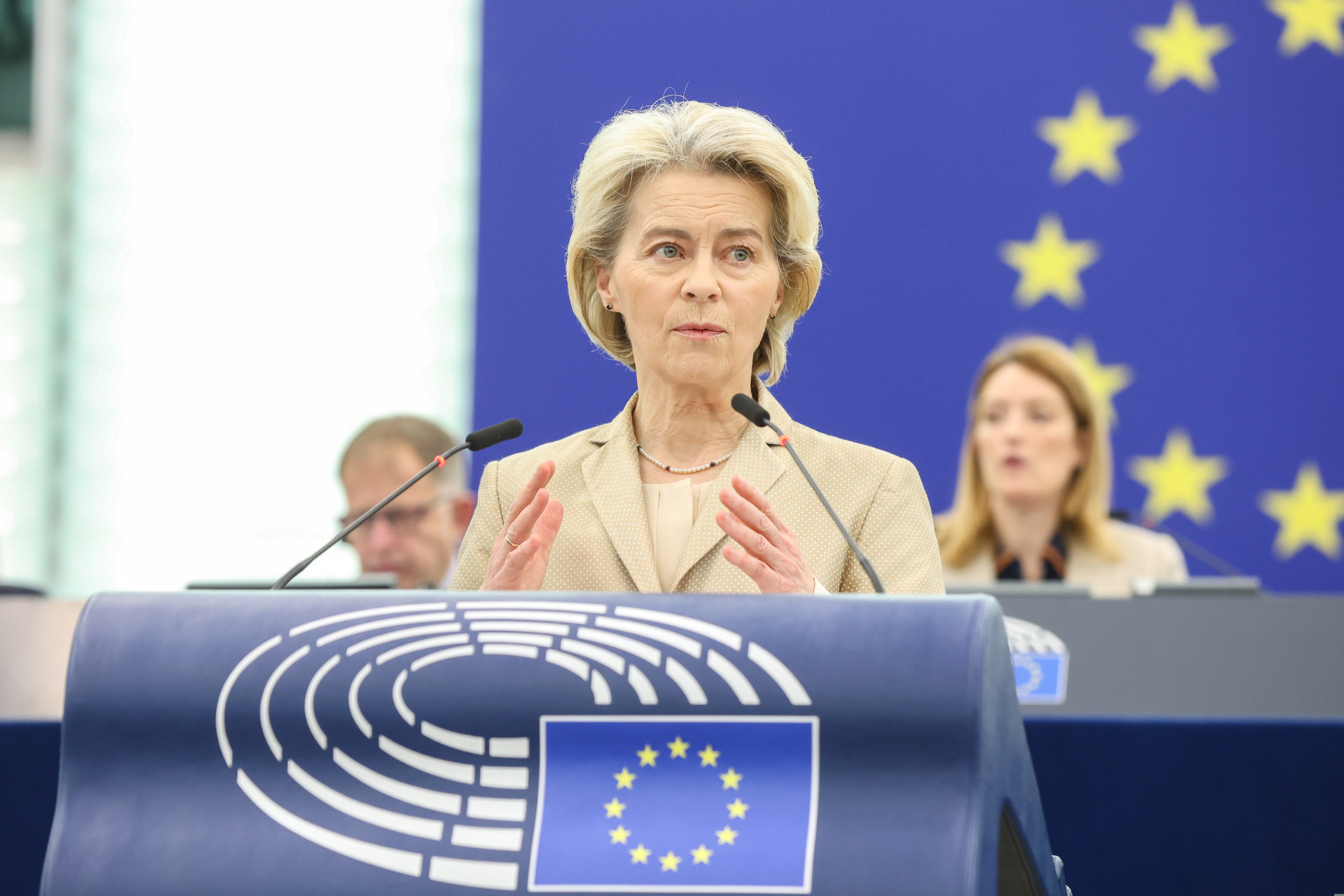 © European Union 2024 - Source : EP Donald Tusk et Kyriákos Mitsotákis en passe de soutenir la candidature d’Ursula von der Leyen