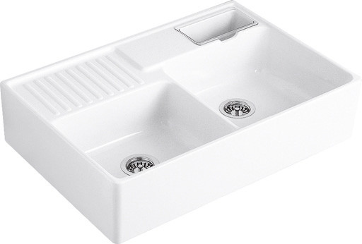 EVIER TRADITION 2B1VS 0E 895X630 BLANC