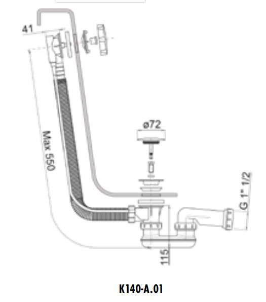 Schéma de «  Vidage K140-A.01  »