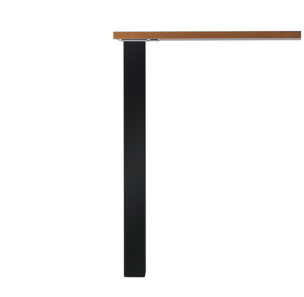 PIED CARRE TABLE 60X60X H700 NOIR MAT