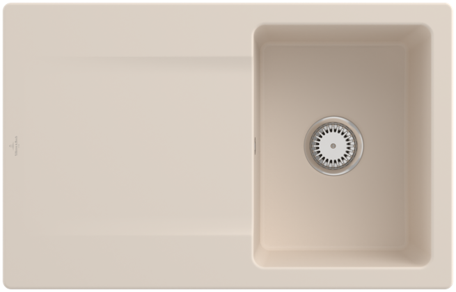 EVIER SILUET 45 1B 1E IVORY
