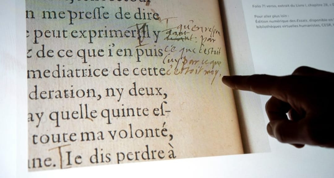 © Bibliothèques de Bordeaux. Le manuscrit original des "Essais" de Montaigne valorisé dans un espace dédié à la bibliothèque Mériadeck