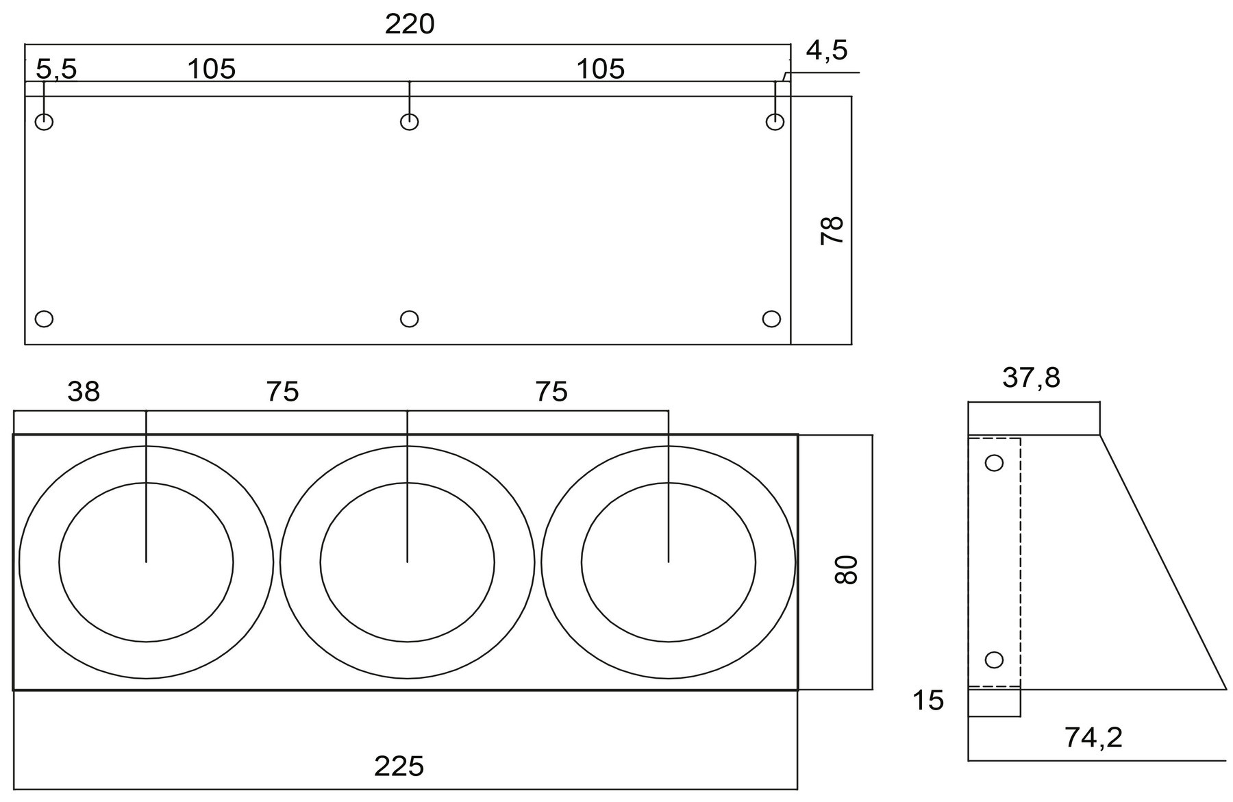 Schéma de «  Cornero Inox brossé  »