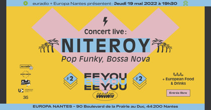 Jour J : le Concert live de Niteroy c'est ce soir à Europa Nantes !