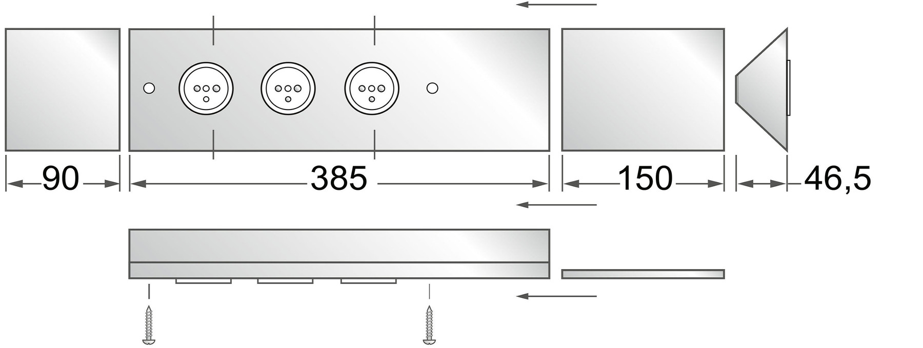 Schéma de «  Angulo Inox brossé  »