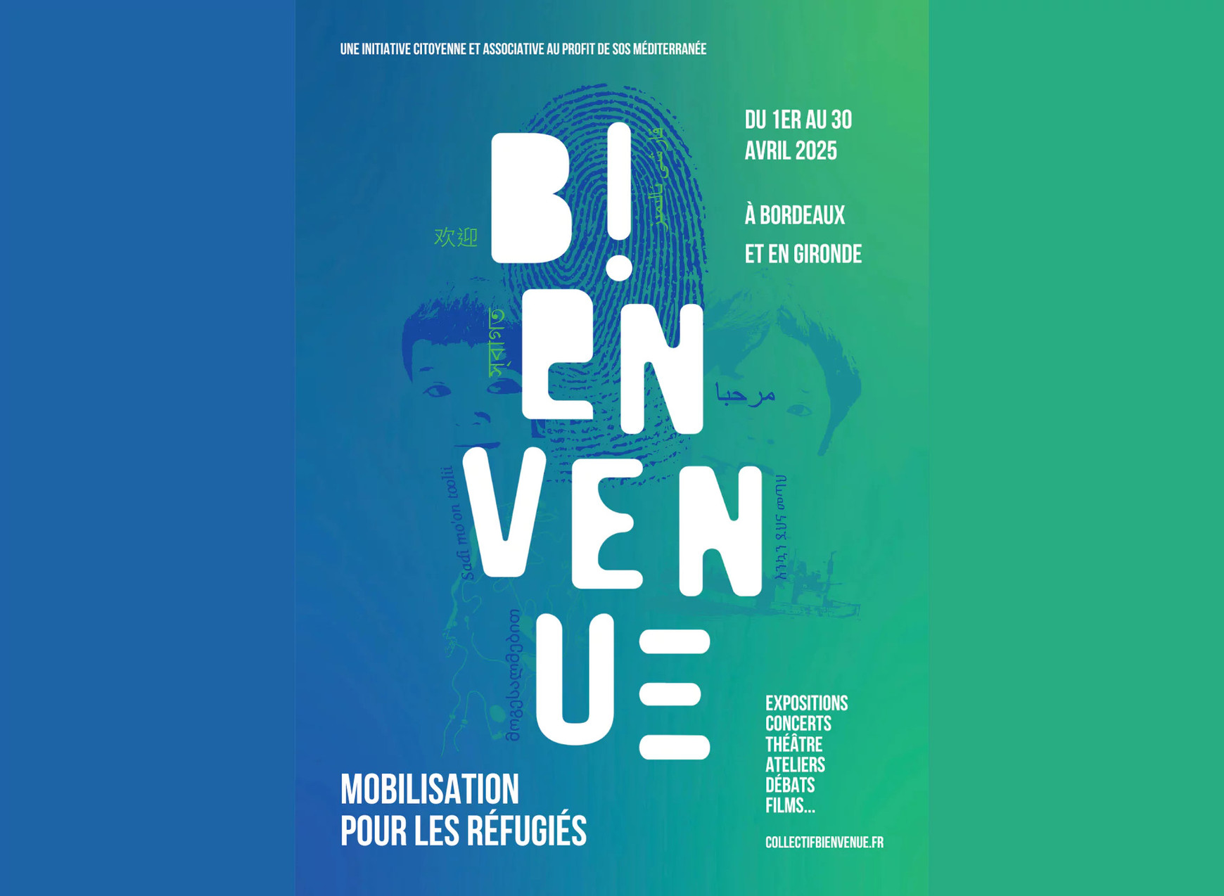 © Collectif Bienvenue. Des bénévoles associés à Bordeaux pour soutenir SOS Méditerranée