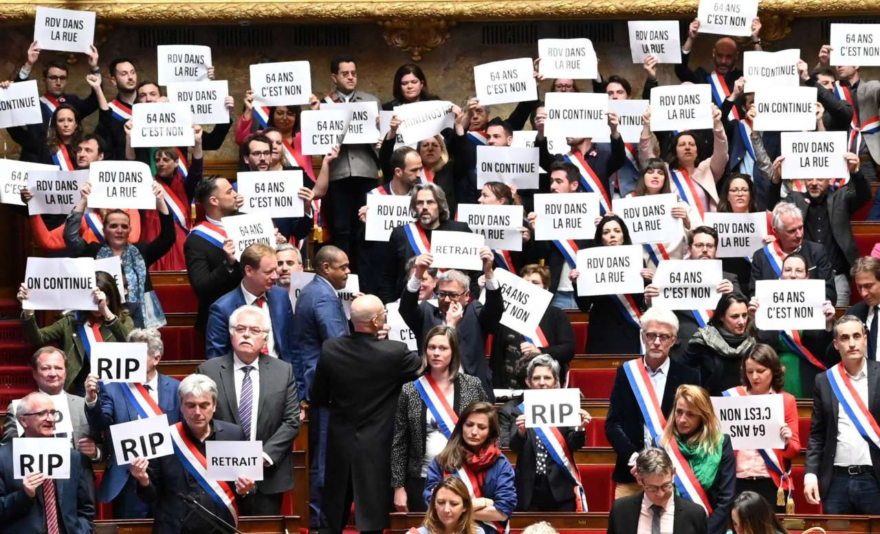 Bertrand Guay - AFP Désordre et respect des règles à l’Assemblée nationale
