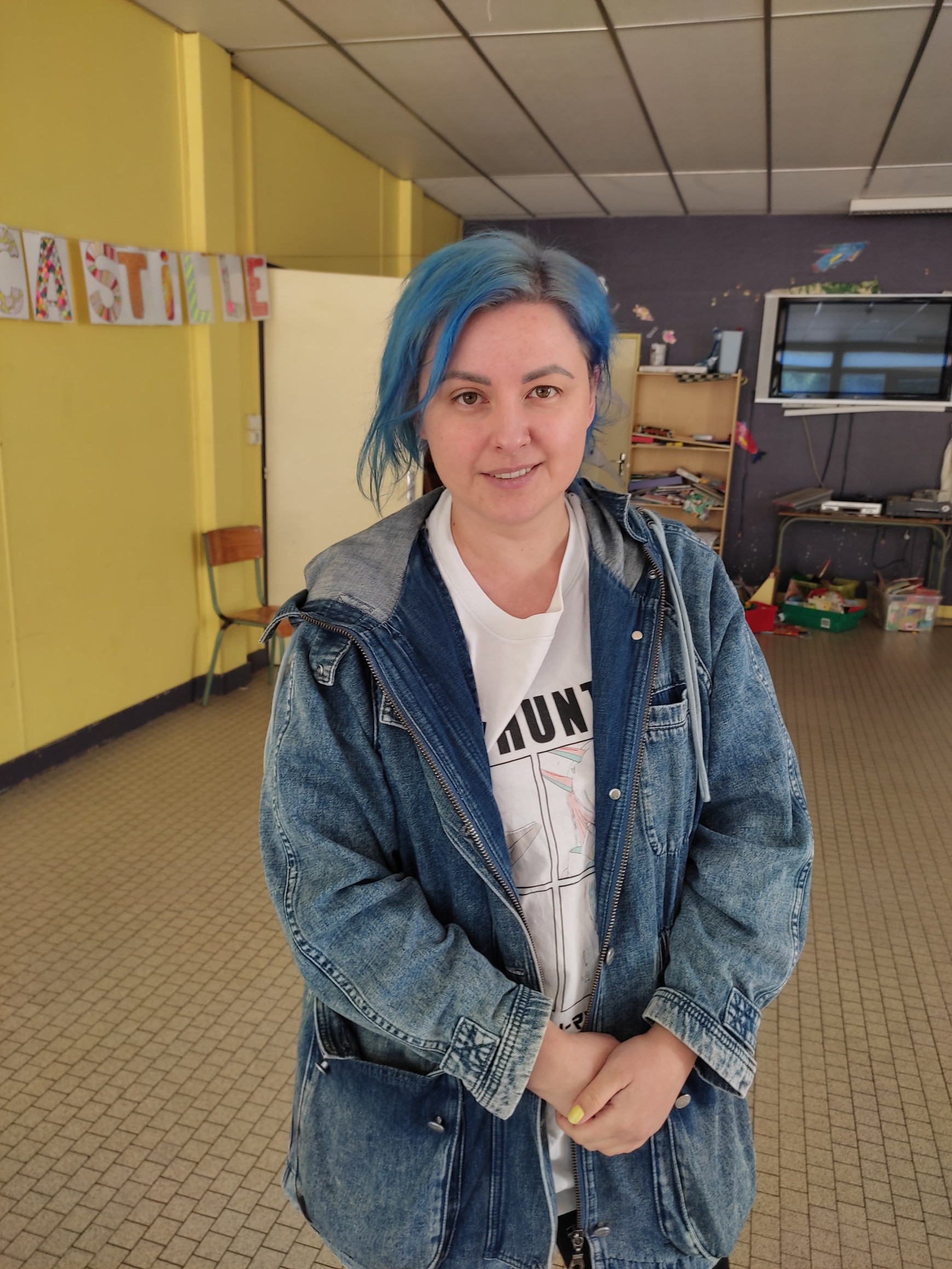 © Brice Andlauer (portrait de Nataliya Batarina, administratrice et cofondatrice de l'association franco-ukrainienne Volya) À Nantes, une école ukrainienne pour les enfants réfugiés