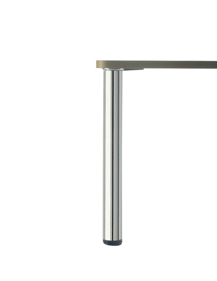 Pied rond Inox poli 870 mm