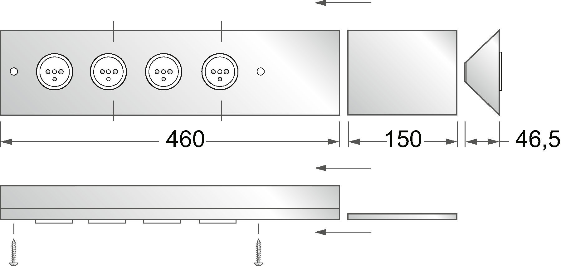 Schéma de «  Angulo Inox brossé  »