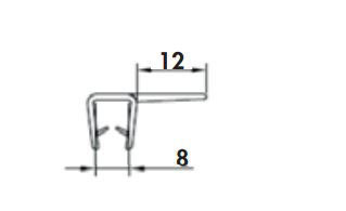 #JOINT FERMETURE VERTICAL P.COULISS 8MM