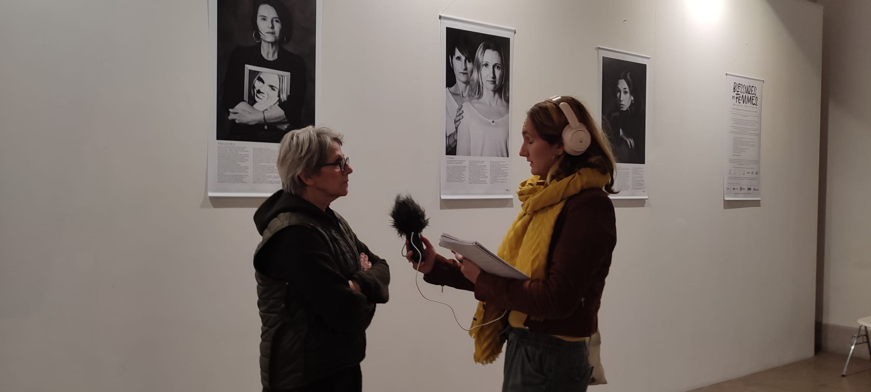 Catherine Cabrol, à l'exposition "Blessures de femmes", à Bordeaux "Blessures de femmes", avec la photographe Catherine Cabrol