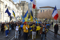 Les Ukrainiens de Bordeaux inquiets de voir leur pays "vendu", 3 ans après le début de la guerre