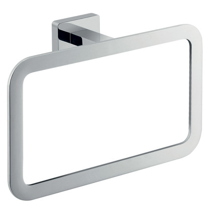 PORTE SERVIETTE ANNEAU MURAL CHROME