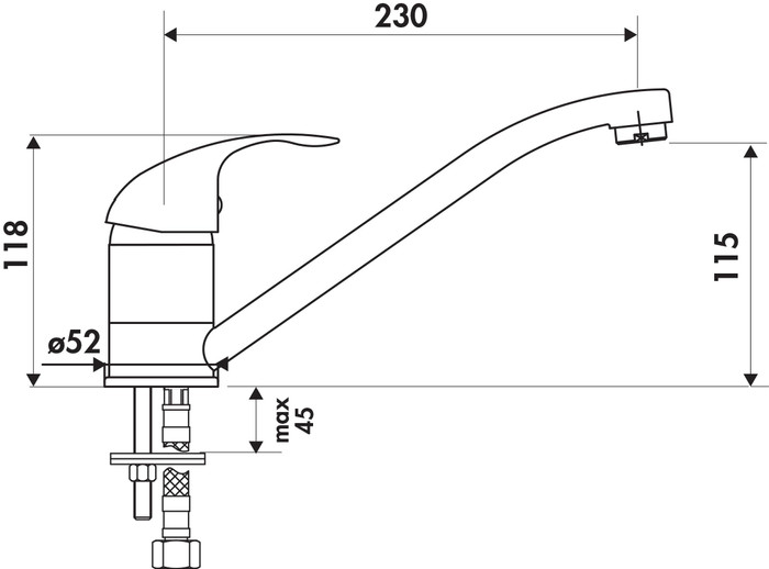 Rock Inox lisse, RC253H 015 et poubelle Maxus 04