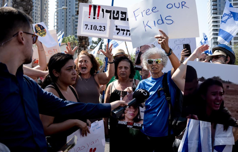 Manifestation pour la libération d’otages à Tel-Aviv © Arthur Larie Regards - Arthur Larie