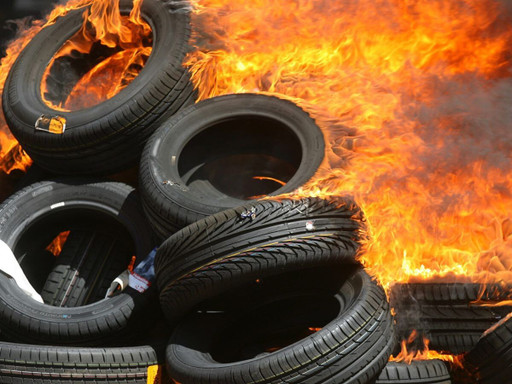 Chablis Hebdo - le feu par le pneu