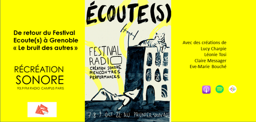 Récréation sonore : De retour du Festival Ecoute(s...