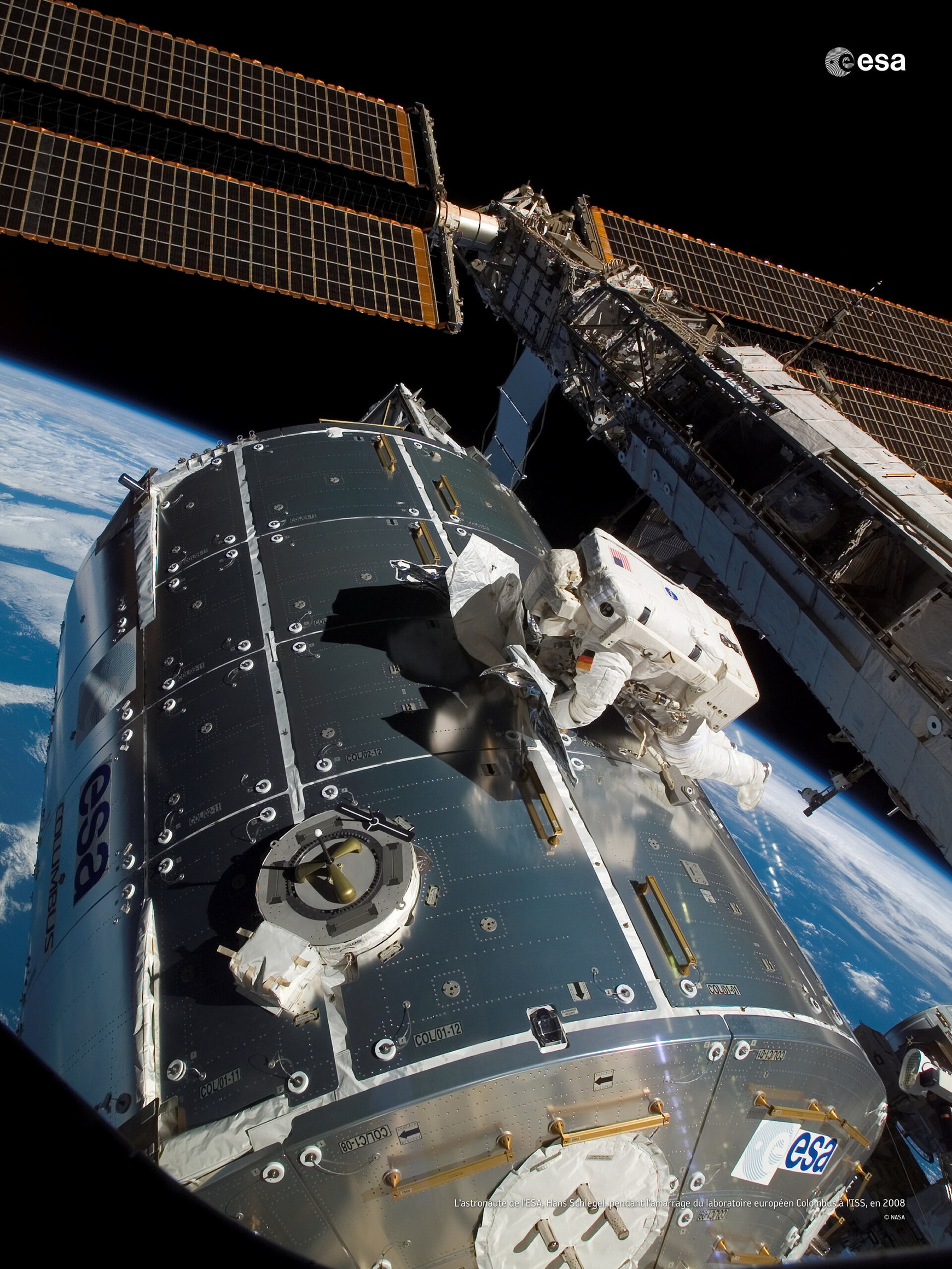 © site de l'ESA (e module Columbus, laboratoire spatial européen, vu depuis l’espace.) Space Act : l’Europe en route vers un droit spatial unifié