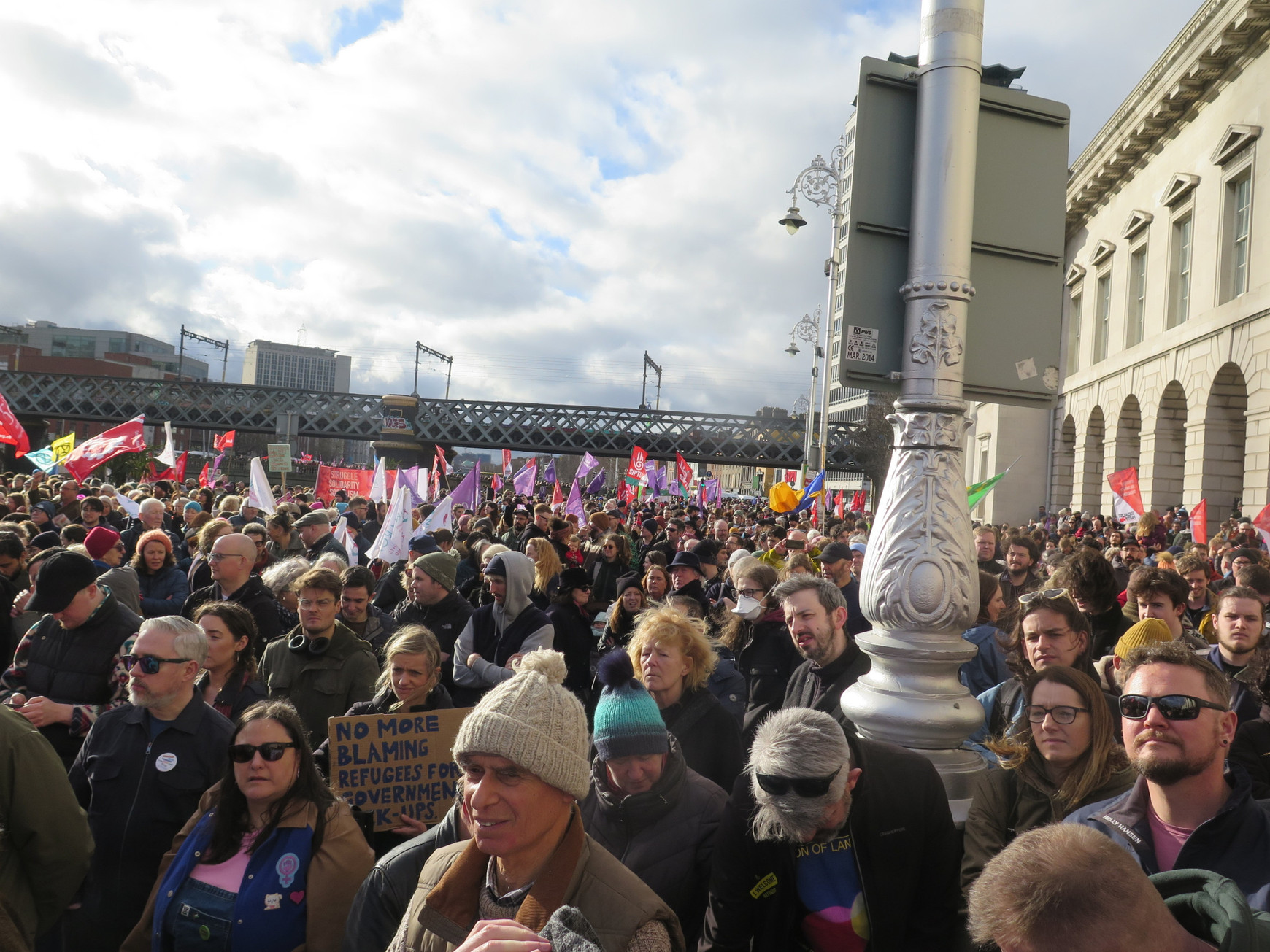 Manifestations contre l'extrême droite à Dublin en février 2023/ Crédit photo : Ian Moore L'Europe au plus près - Vendredi 12 janvier