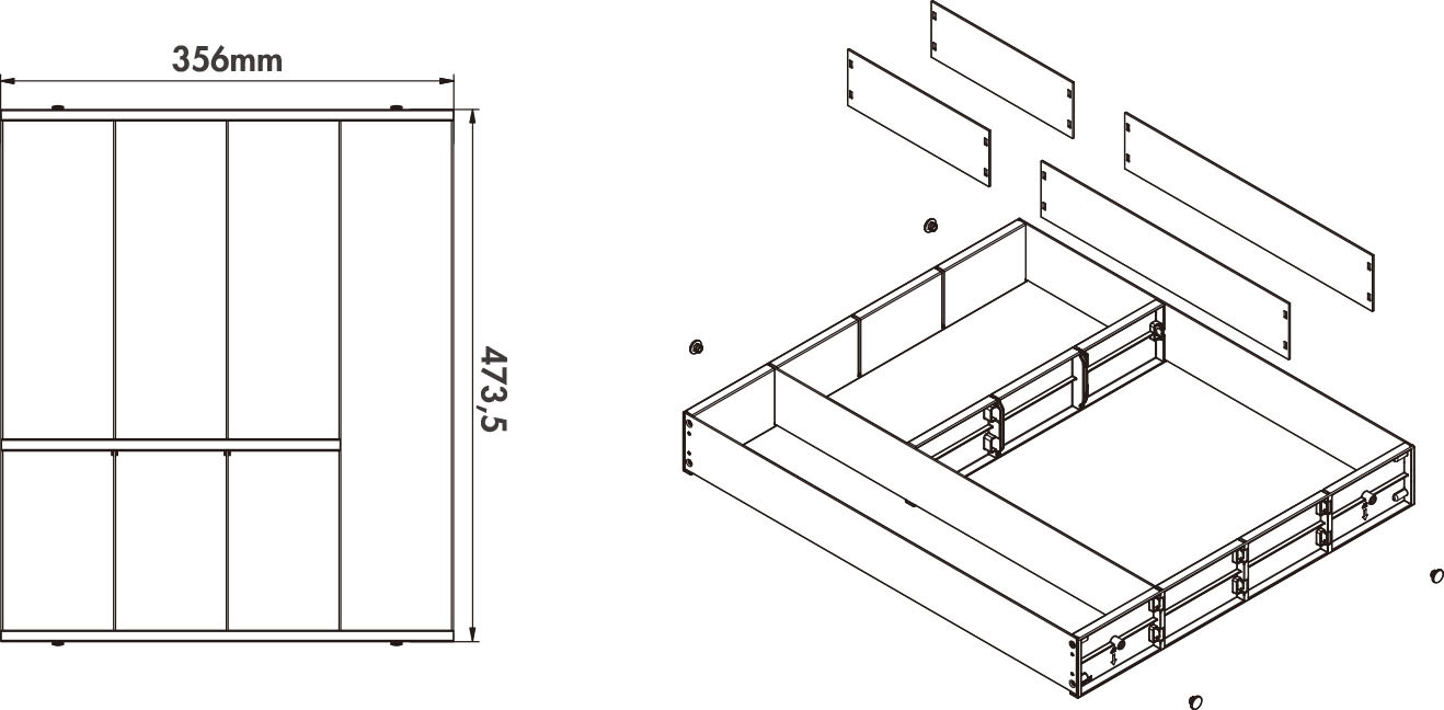 Schéma de «  Range-couvert Handle  »