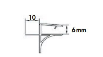 JOINT BAS DE PORTE PAROI 6MM