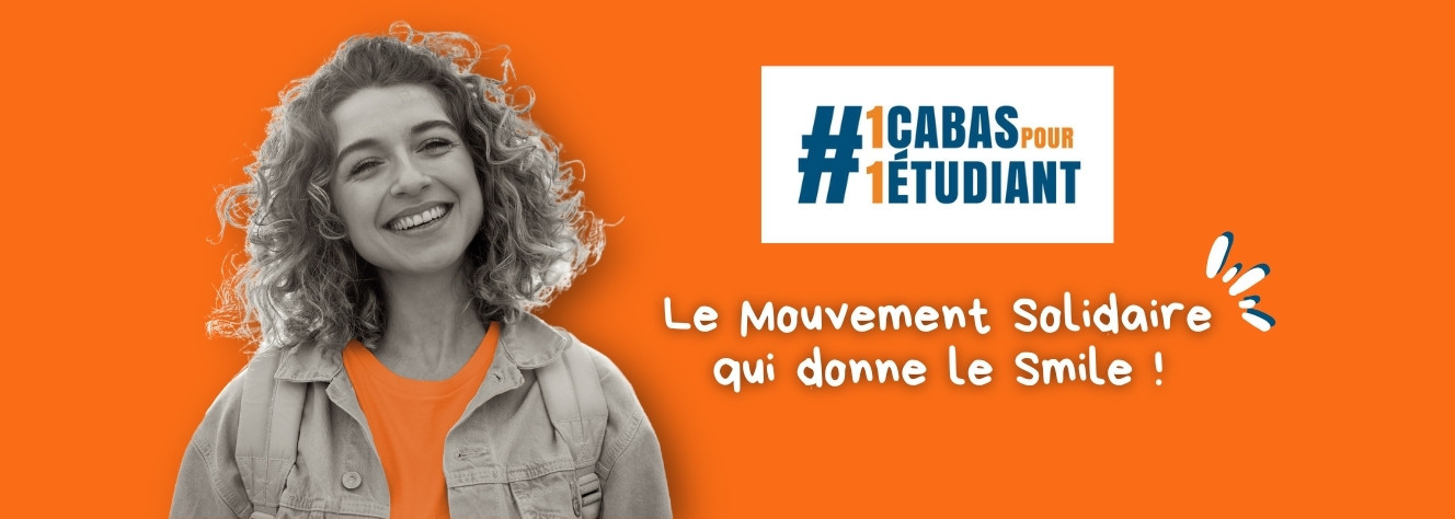 1 cabas pour 1 étudiant Avec l'association "1 cabas pour 1 étudiant", devenez parrain d'un étudiant