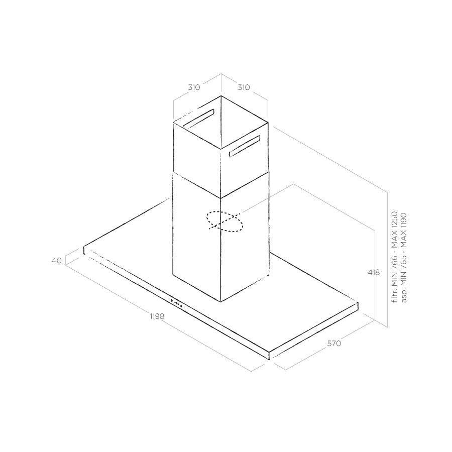 Schéma de «  Thin Island Inox  »