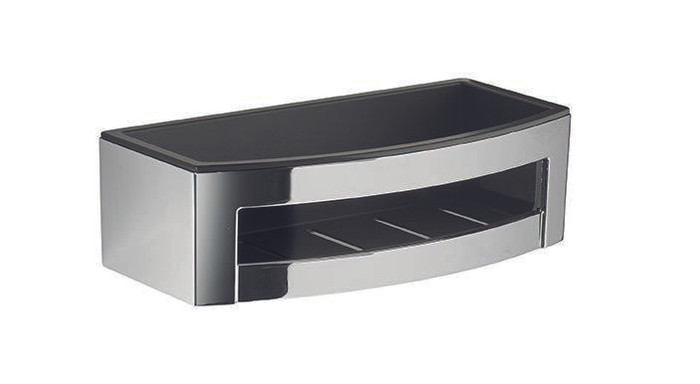 PORTE OBJET RECTANGL CHROME NOIR ZANTE