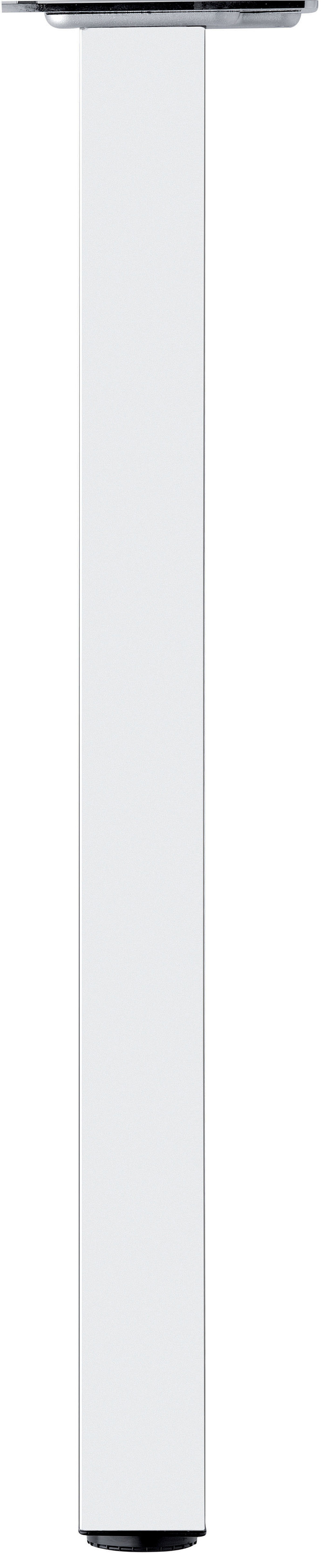 Pied carré Blanc 890 mm