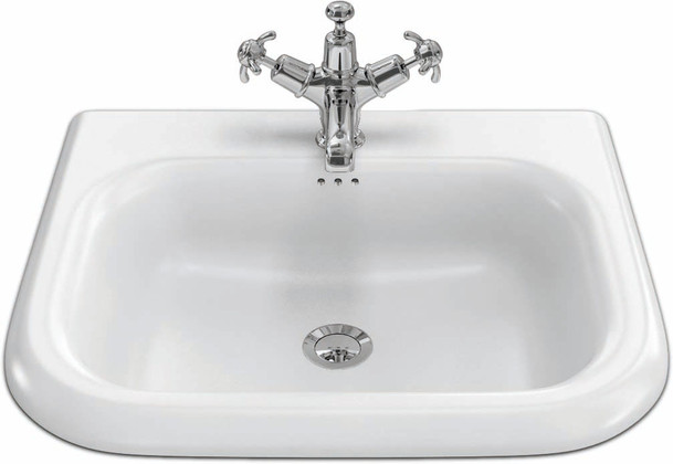 LAVABO A/ENCAST TRADIT 55X47BLC CLRWATER