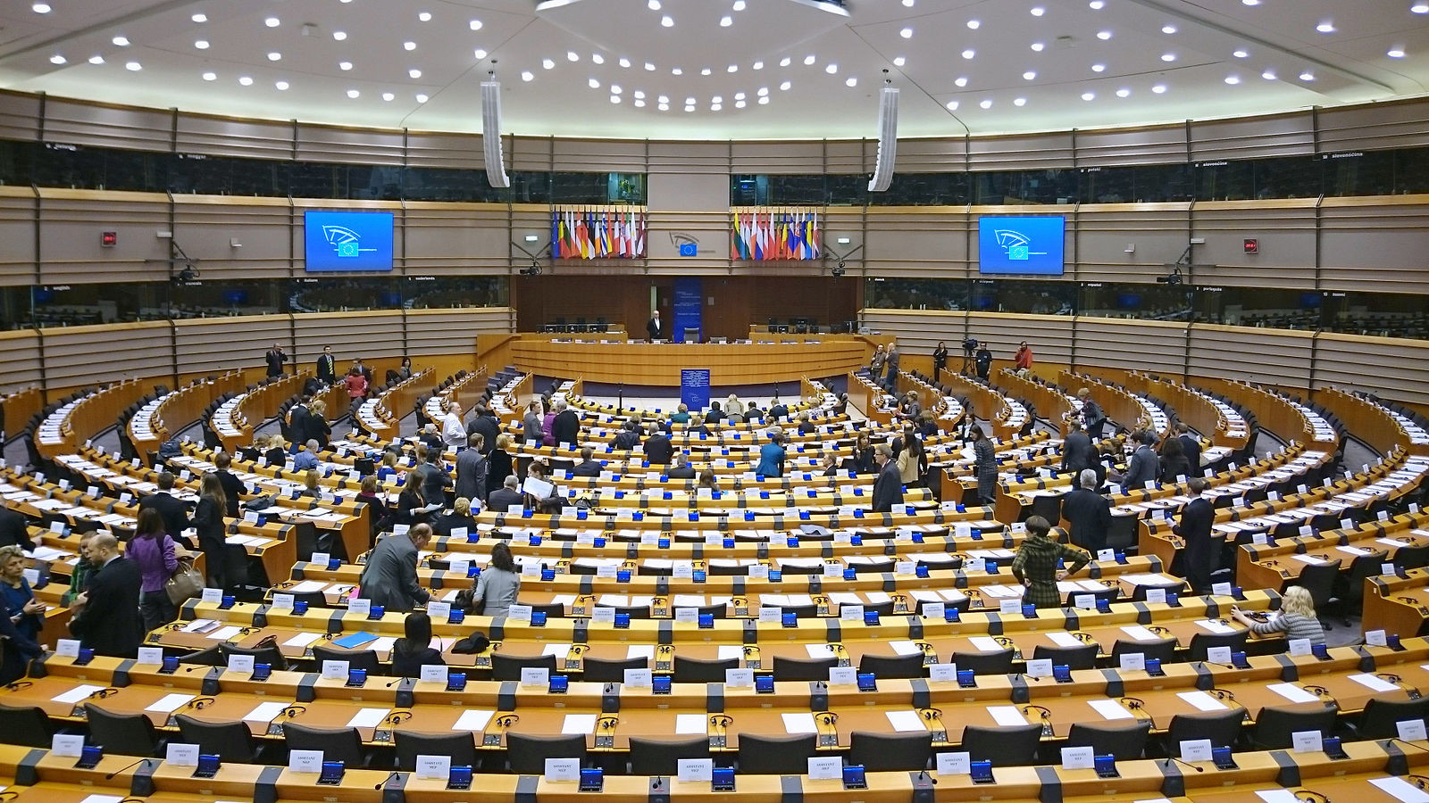L'hémicycle du Parlement européen à Bruxelles. © Treehill Aujourd’hui en Europe - 30 mai 2024