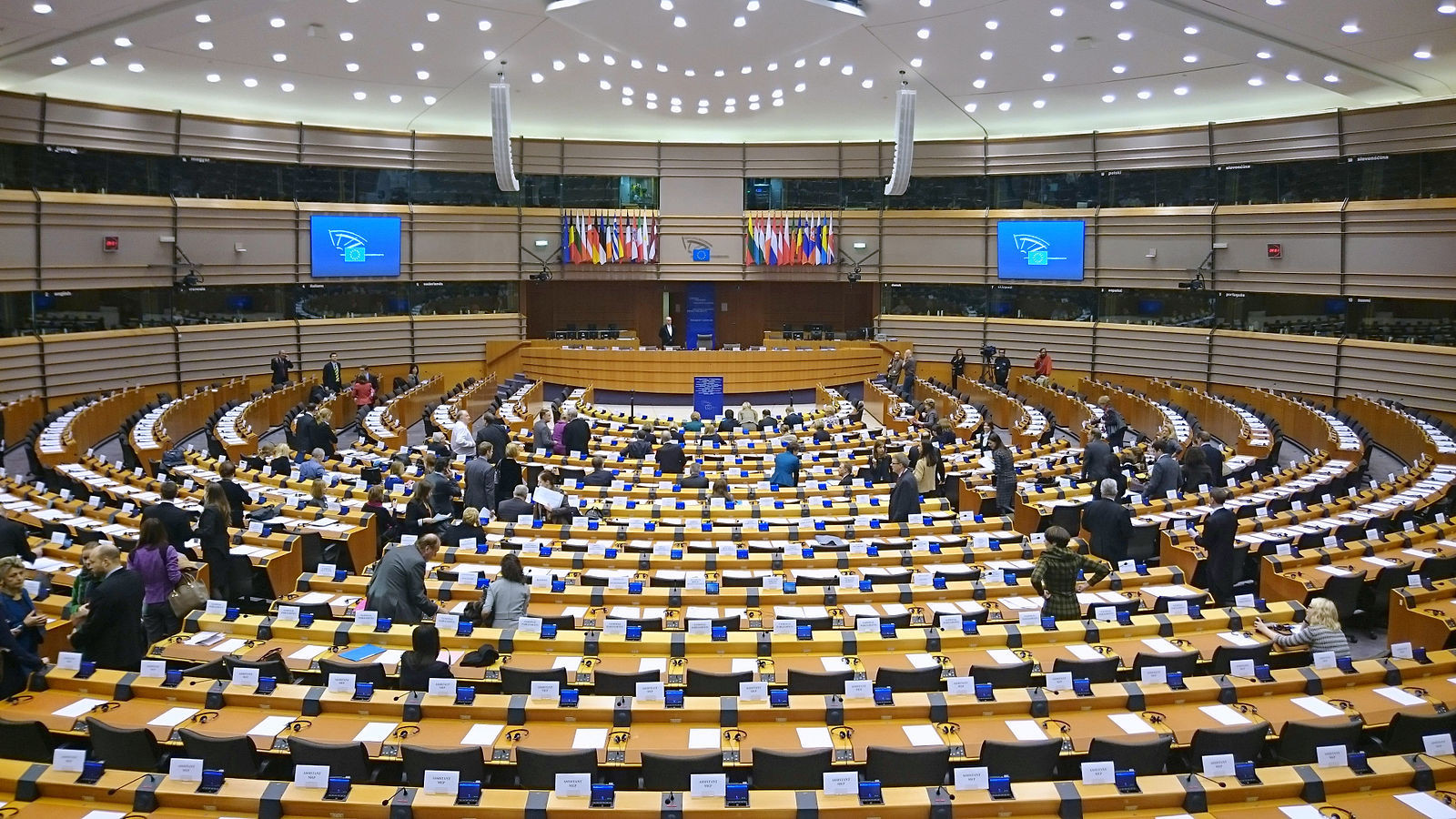 L'hémicycle du Parlement européen à Bruxelles. © Treehill Aujourd’hui en Europe - 30 mai 2024