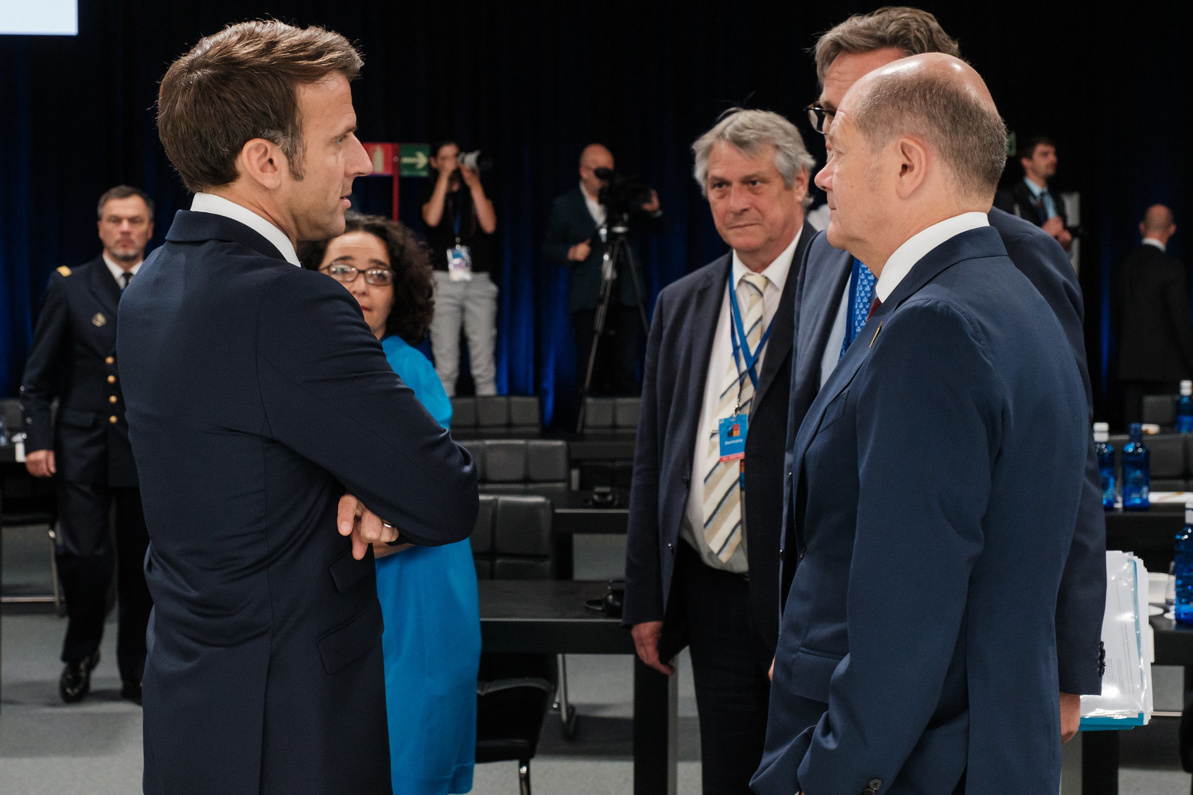 @NAC 30 JUN  Emmanuel Macron (President of France) and Olaf Scholz (Chancellor of Germany) / Flickr Un « rééquilibrage » des relations commerciales avec la Chine