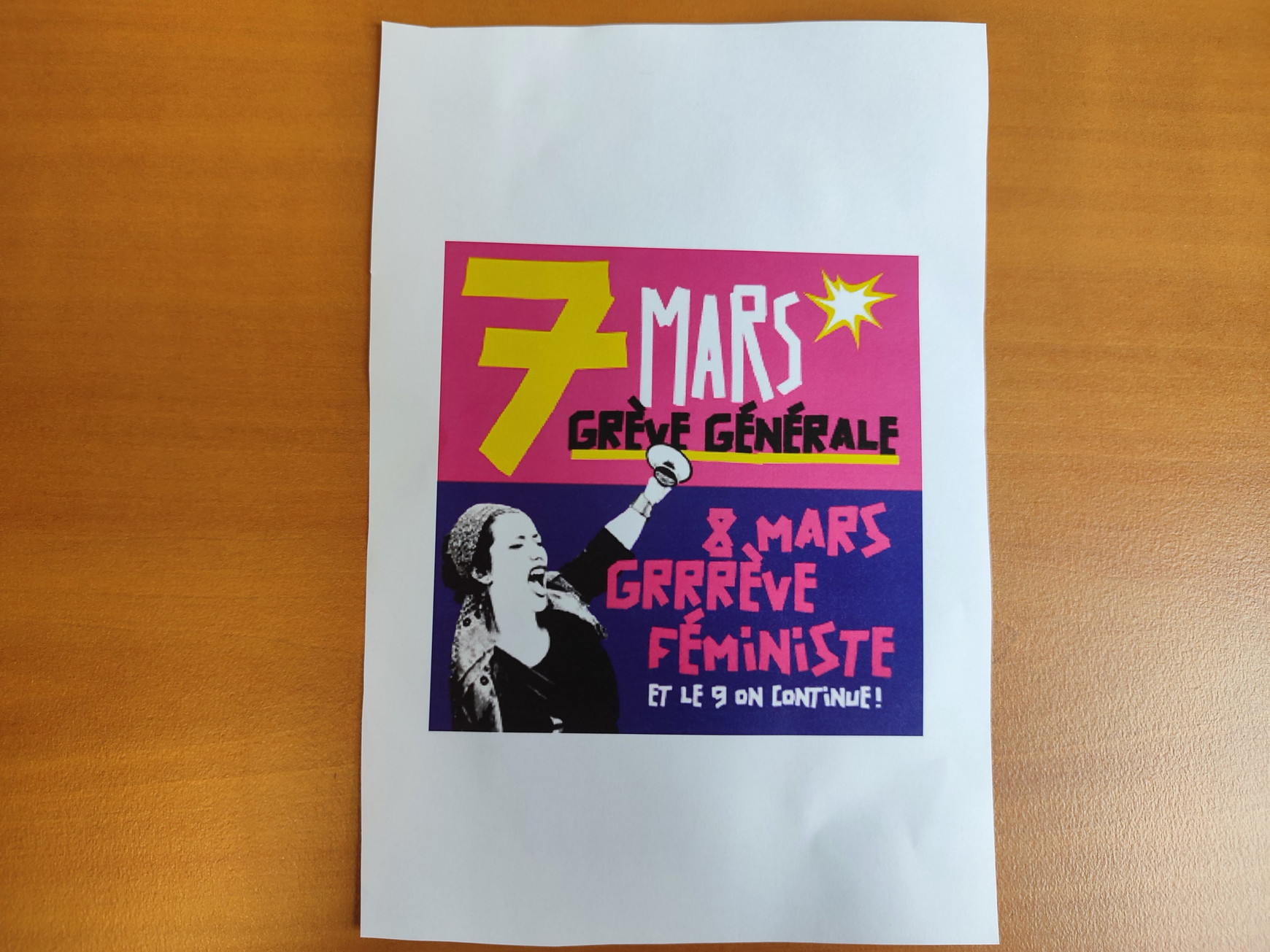 Tract de Solidaires, Photo de Emilie Finck Les retraites : au-delà des frontières thématiques et nationales?