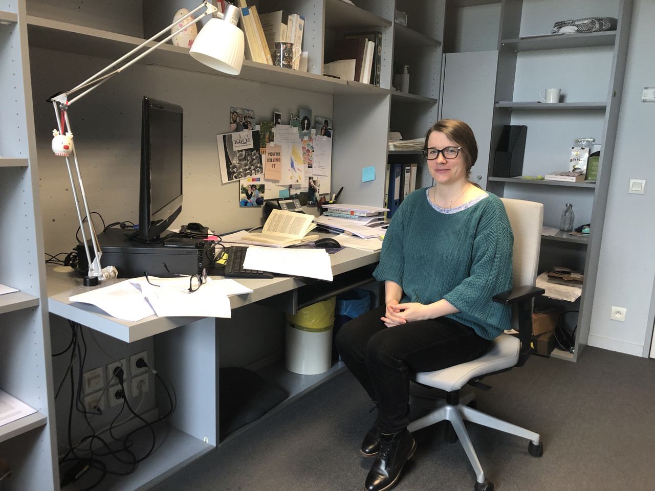 Florence Ninitte fait partie des dix chercheuses et chercheurs invités cette année. Venue de Belgique, elle travaille sur la figure de Mahomet dans la littérature médiévale française. ©Zacharie Gaborit Nantes : À l’Institut d’études avancées, le mélange des savoirs internationaux