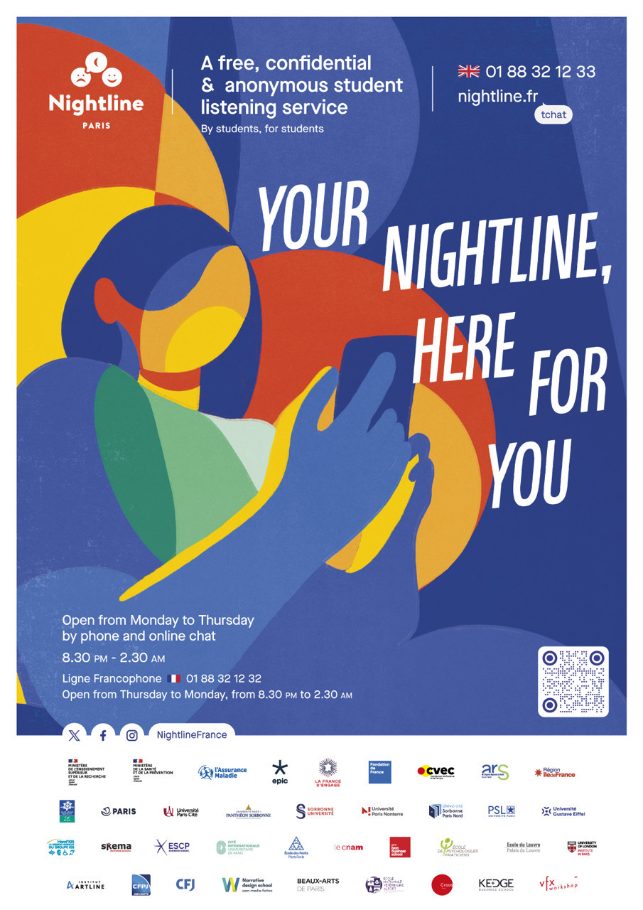 © Nightline France Santé mentale des étudiants : de la coopération entre les associations Nightline d'Europe