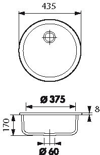 Schéma de «  Cuve ronde Inox lisse  »