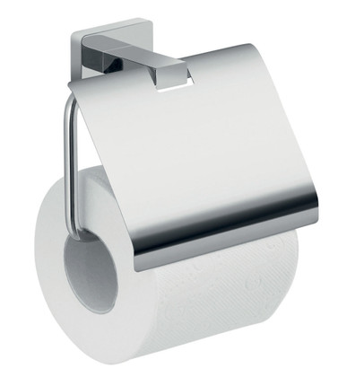 Porte papier toilette Maye L22cm Métal Noir et Or