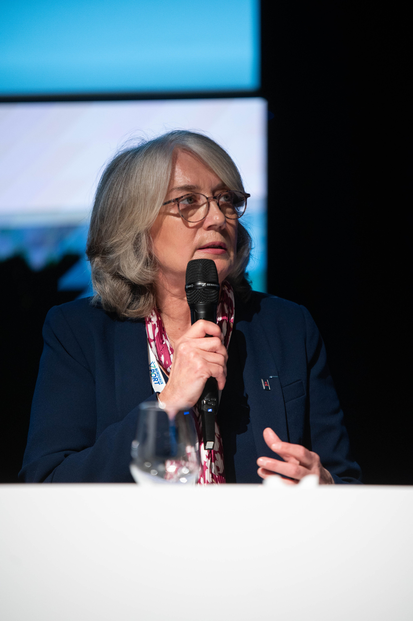 ©ILAGO. Nathalie Mercier-Perrin lors des Assises de l'économie de la mer, à Bordeaux le 19 novembre 2024. Décarboner le secteur maritime, oui mais comment ? Entretien avec Nathalie Mercier-Perrin, présidente du Cluster maritime français