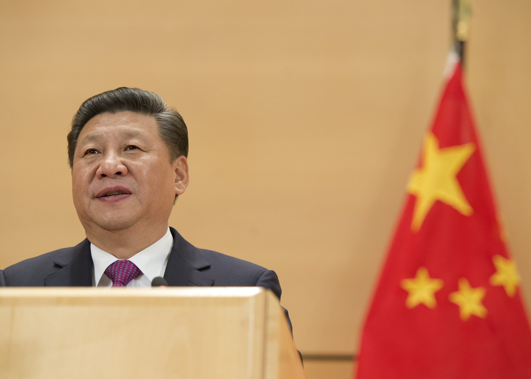 Xi Jinping, président de la République populaire de Chine, s'adresse à un bureau des Nations unies à Genève. 18 janvier 2017. Source : UN Photo / Jean-Marc Ferré Voitures électriques, un bras de fer entre l’UE et la Chine