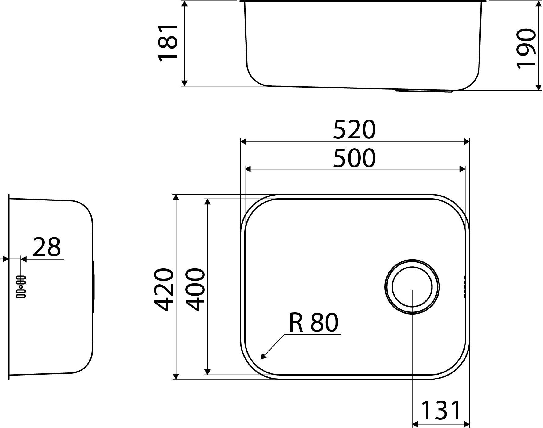 Schéma de «  Cuves simples Inox lisse  »