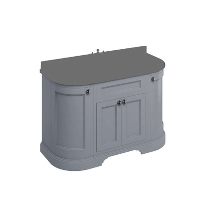 MEUBLE ARRONDI 4 PORTES GRIS BURLINGTON