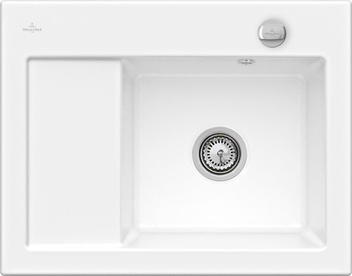 EVIER 45 COMPACT 1B1E G SN.WHI
