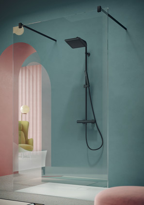 COLONNE DOUCHE THERMOST NOIRE SEVEN