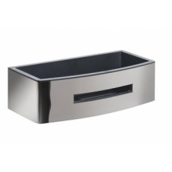 PORTE OBJET RECTANGLE CHROME/NOIR POSEID